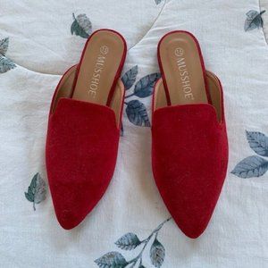 Mule Slide Faux Suede